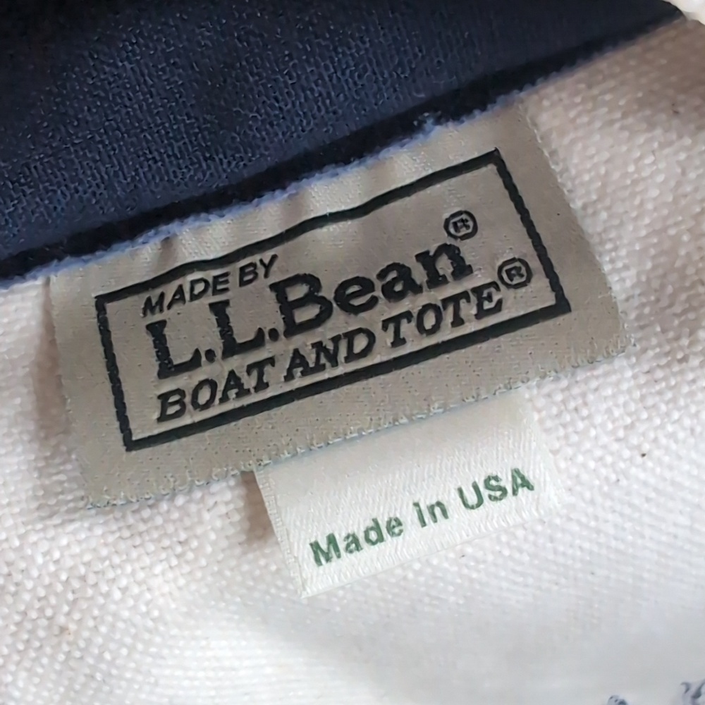 LL Bean Tote and Boat Bag (Navy) - Picture 2 of 11
